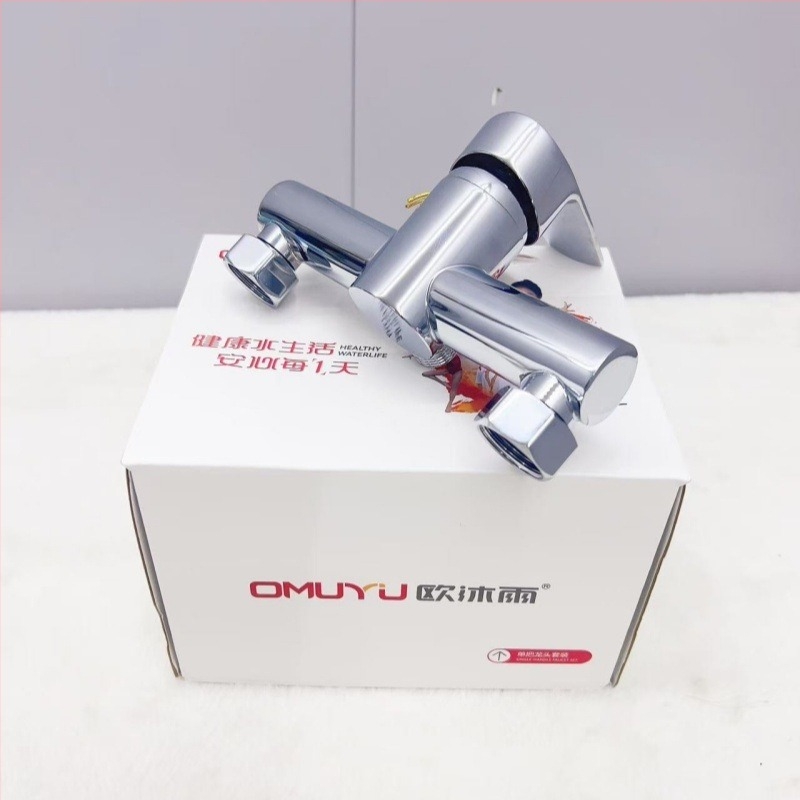 Душов клапан от 304 неръждаема стомана, електроплакиран, скрит смесител, 1–99°C, 1 MPa