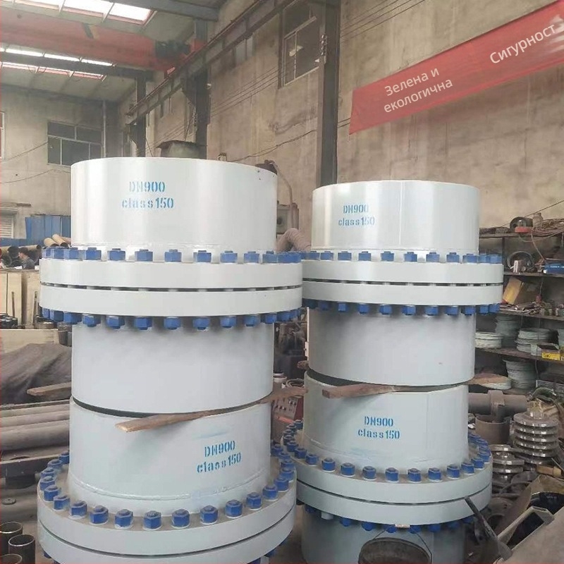 Изолирана фланцова връзка за нефтено-газопроводни тръбопроводи, монолитен фланец от неръждаема стомана, осов тип със заваръчно свързване, добра еластичност