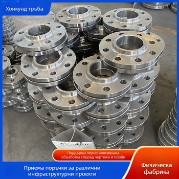 Фланец за плоско заваряване от неръждаема стомана 304, осов тип, резбова връзка, Ø100