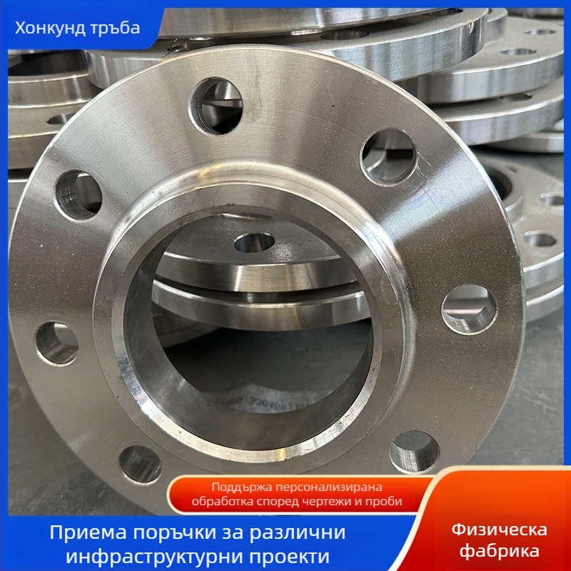 Фланец за плоско заваряване от неръждаема стомана 304, осов тип, резбова връзка, Ø100