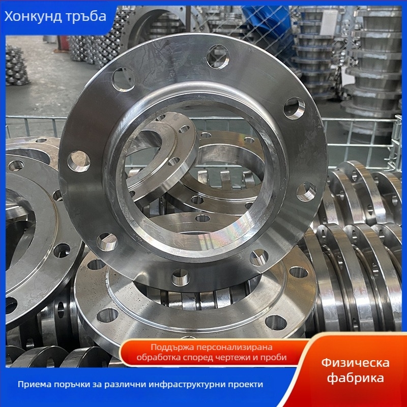 Фланец за плоско заваряване от неръждаема стомана 304, осов тип, резбова връзка, Ø100