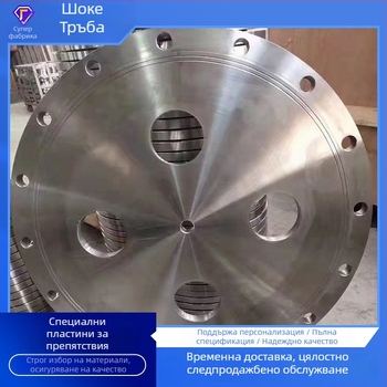 Слепа плоча, въглеродна стомана и неръждаема стомана (304/316/316L), хоризонтална, свинтово свързване, DN15–DN1200, високо налягане