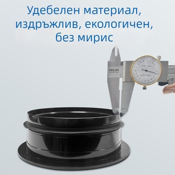 PVC фланцов съединител за вентилационни тръби, винтово свързване, висока устойчивост на налягане, модел 110/160