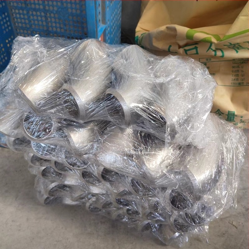 Ъглово коляно от неръждаема стомана, щамповано заваряване, 90°, дебелина на стената 5 мм, GB/T12459-2017, DN100