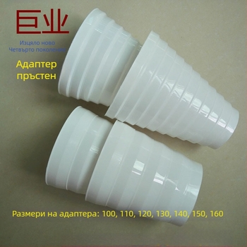 Редуктор за изпускателна тръба на кухненския аспиратор, PP материал, дебелина на стената 2 мм, модел Reducing ring, код на продукта Reducing ring, алиас Converter