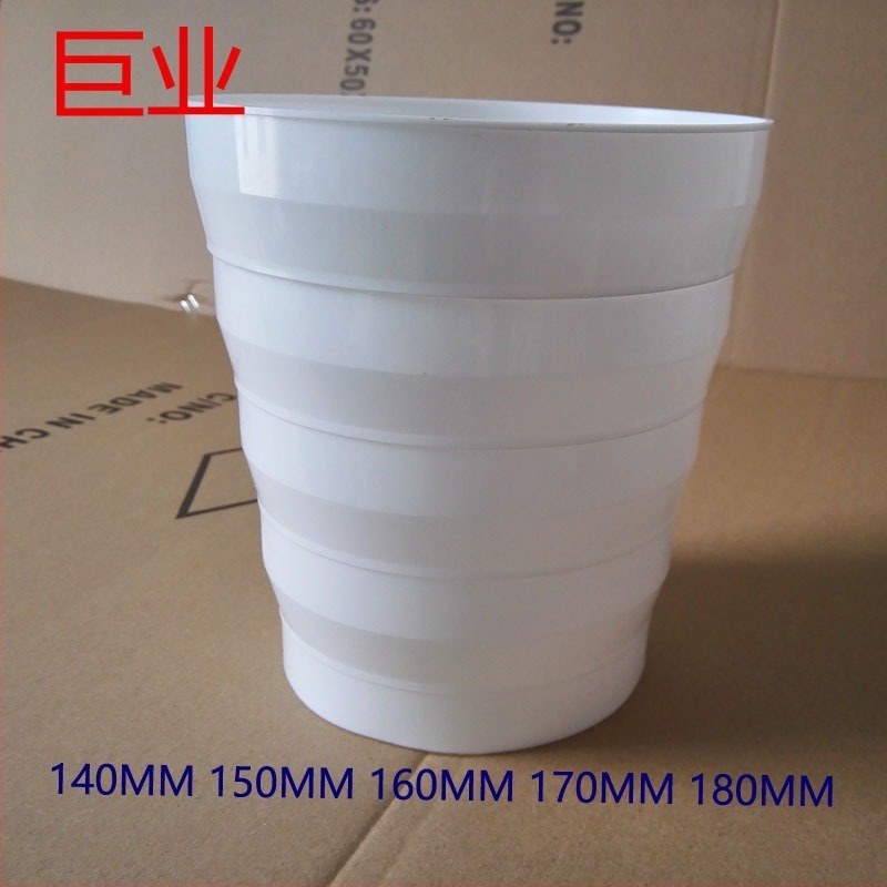 Редуктор за изпускателна тръба на кухненския аспиратор, PP материал, дебелина на стената 2 мм, модел Reducing ring, код на продукта Reducing ring, алиас Converter