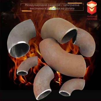 Ъглов тръбен фитинг от въглеродна стомана, 90°, Национален стандарт, марка Quality Hong, модел 13