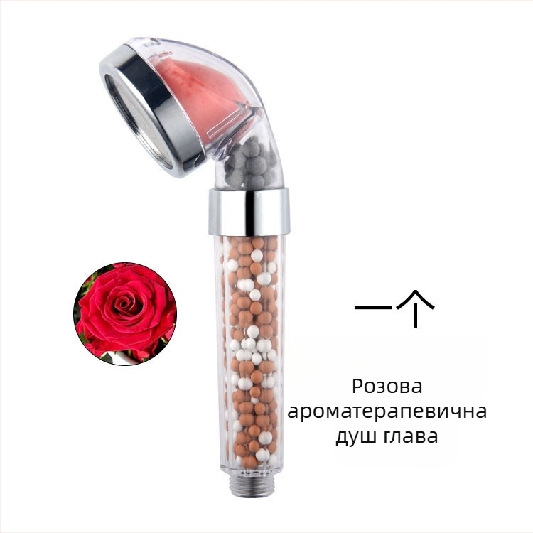 Душ глава за ароматерапия – режим дъжд, ABS, монтиране с резба, 0–90°C, 0–6 MPa