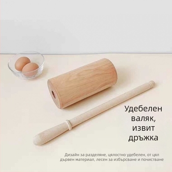Твърдо дървен точилка за тесто за домашна употреба, ролница за паста и преса за кори за пелмени, модерен минималистичен стил