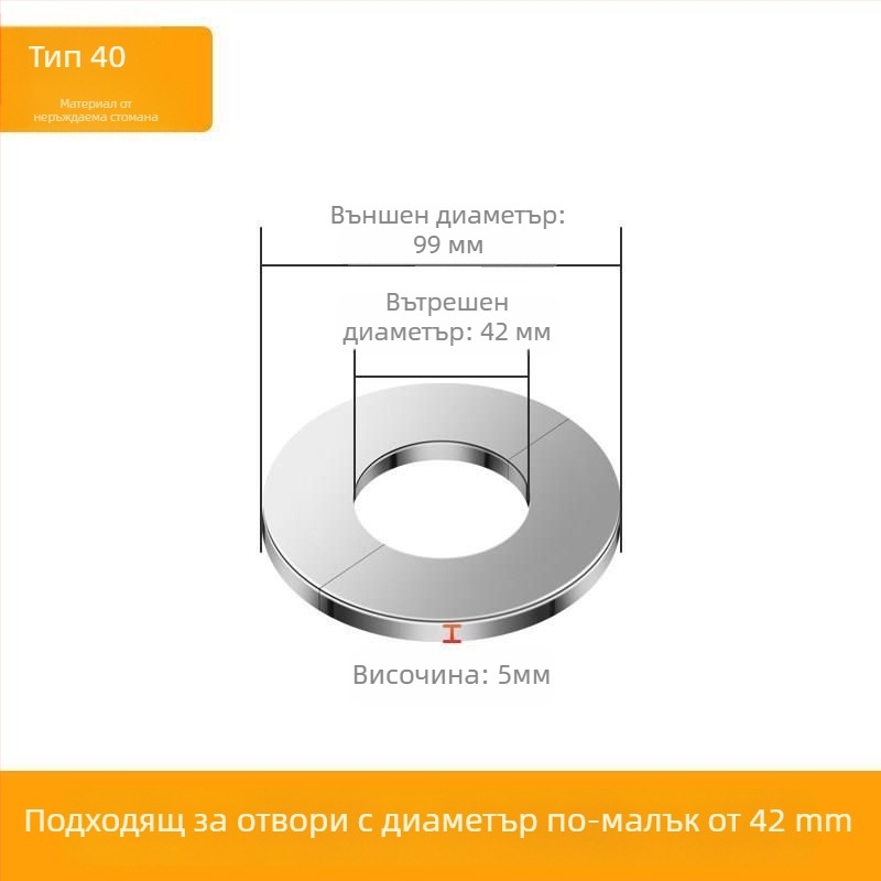 Lin Jie неръждаем стоманен декоративен капак за тръбен край