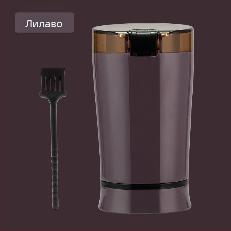 Мелница за зърна и кафе - неръждаема стомана, електрическа мини настолна мелница, Guoxin, 60W, 10000 об./мин, 2 остриета, 110-240V