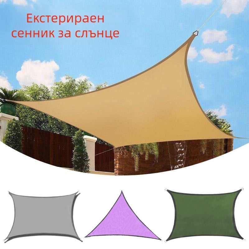 Навес за къмпинг на открито – Oxford плат, водоустойчив, триъгълна или четириъгълна форма