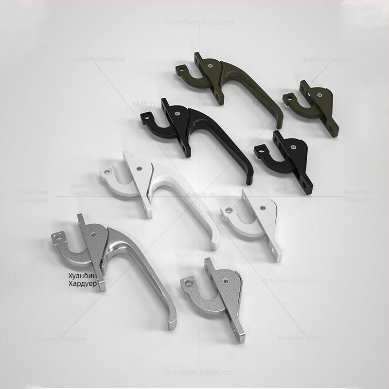 Полумесечен замък G001, алуминиева сплав, за врати и прозорци, механизъм за свързване, модерен минималистичен стил