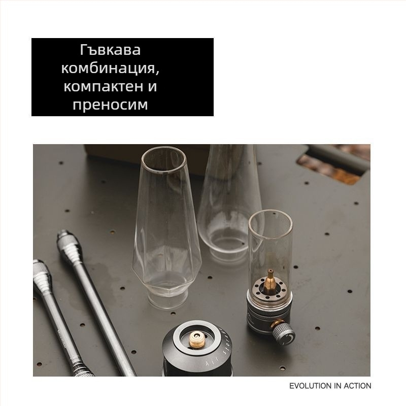 Yunzi газов фенер за къмпинг — нажежаема лампа, презареждащо захранване, къмпинг осветление на открито