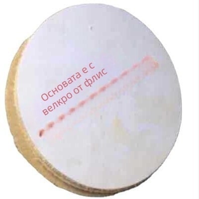 Полиращо одеяло, кръгло, полипропиленово влакно, шарка на ивици, серия за износоустойчивост