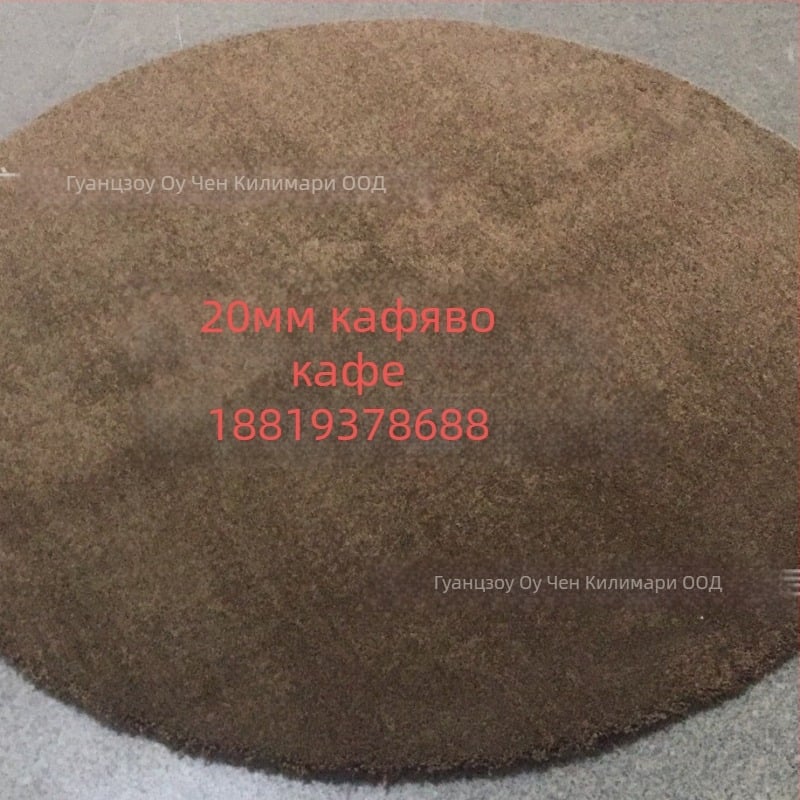 Полиращо одеяло, кръгло, полипропиленово влакно, шарка на ивици, серия за износоустойчивост