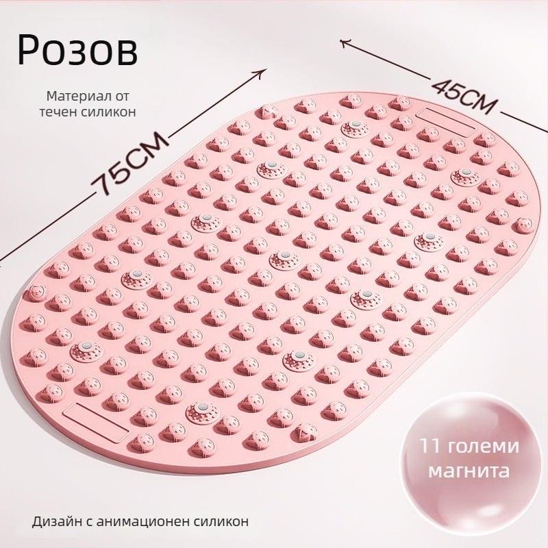 Подложка за масаж на крака с течна мека силиконова платформа за акупресура, за вътрешна употреба при тичане на място; тегло 800 g