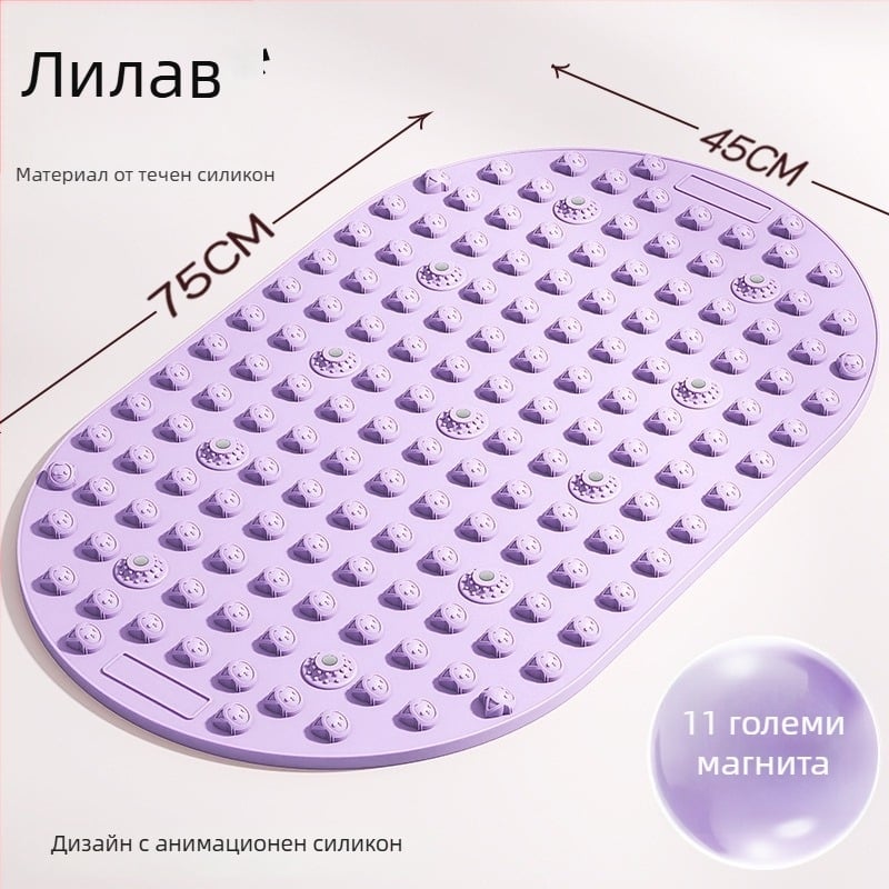 Подложка за масаж на крака с течна мека силиконова платформа за акупресура, за вътрешна употреба при тичане на място; тегло 800 g