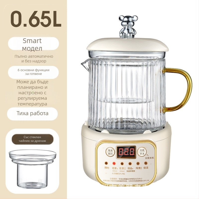 Електрическа чаша за нагряване за офис, компактна, разглобяема конструкция (шаси нагряване, под 1000W, капацитет под 1 л, защита от прегряване)