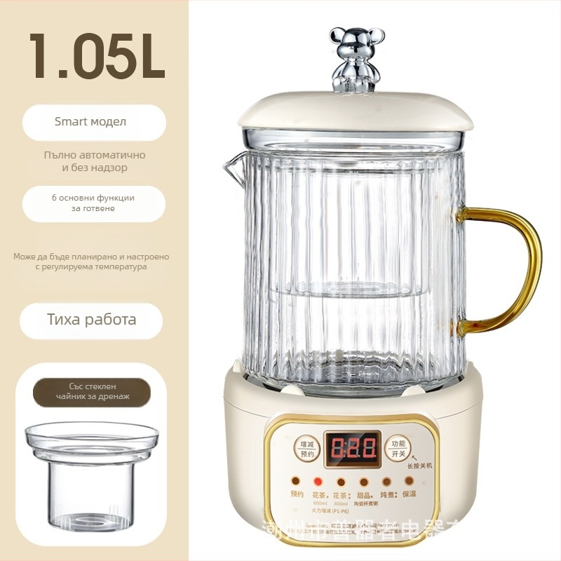 Електрическа чаша за нагряване за офис, компактна, разглобяема конструкция (шаси нагряване, под 1000W, капацитет под 1 л, защита от прегряване)