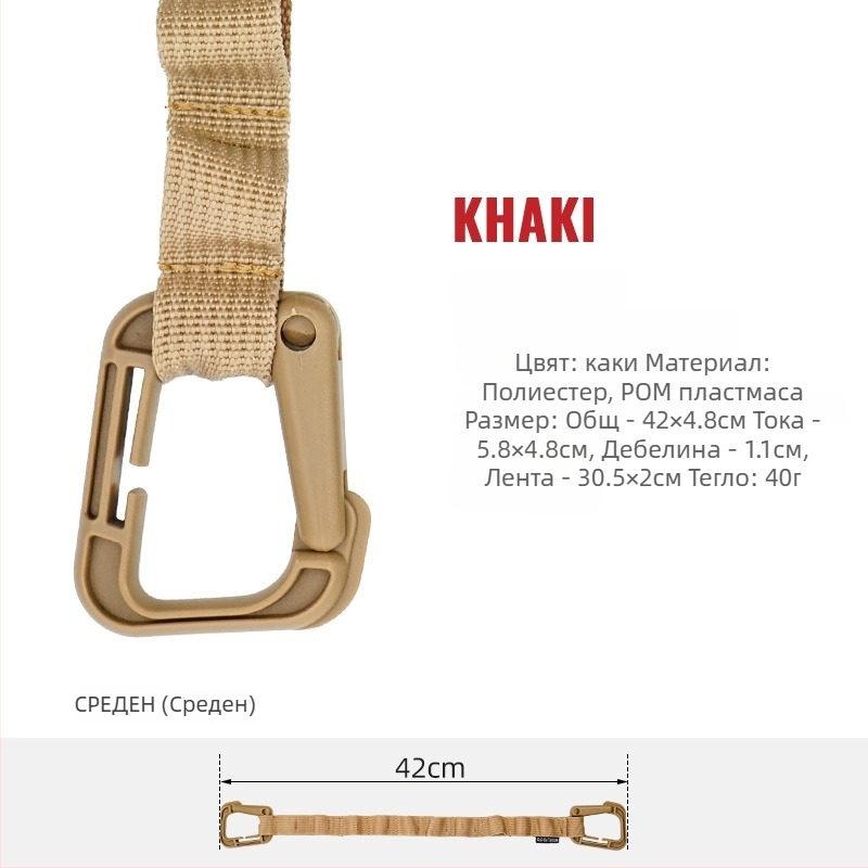 CLS Многофункционален къмпинг ланярд и верижна ключалка за палатка и навес — съхранение на въже и презрамки