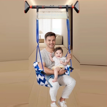 Хамак-люлка за вътрешна и външна употреба за бебета и деца, без скоби, монтаж без пробиване