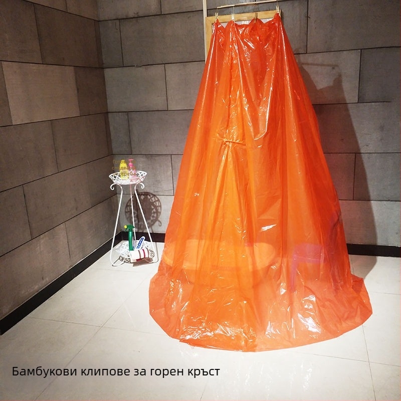 Палатка за баня, кръгла или правоъгълна форма (PEVA; дебелина 8S; за бебета и възрастни)