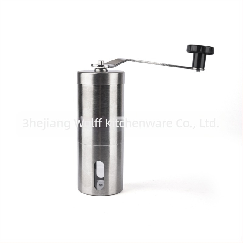 Ръчна кафемелница, 304 неръждаема стомана, керамична мелница за кафе, преносима, ръчно въртене