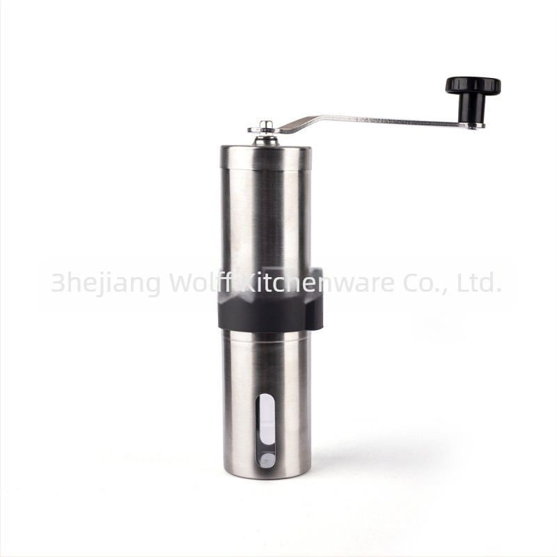 Ръчна кафемелница, 304 неръждаема стомана, керамична мелница за кафе, преносима, ръчно въртене