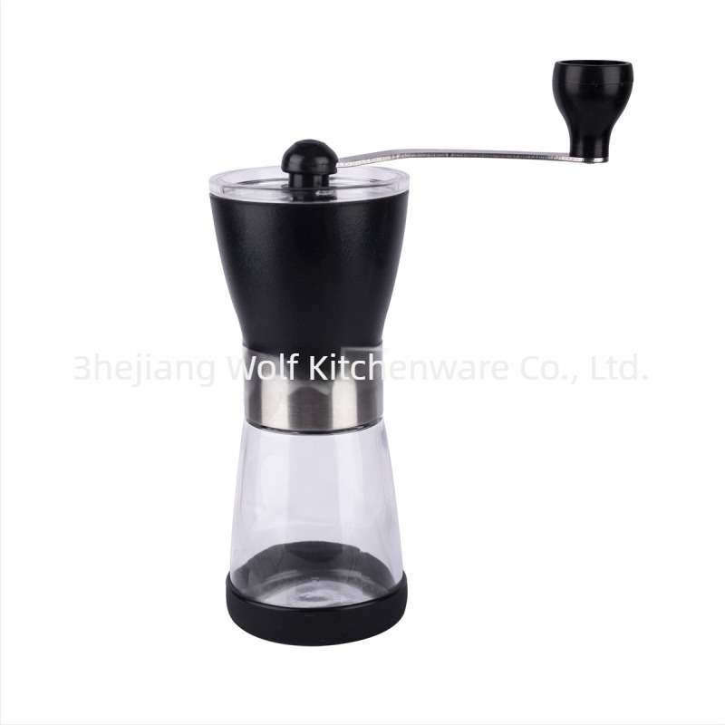 Ръчна кафемелница, 304 неръждаема стомана, керамична мелница за кафе, преносима, ръчно въртене