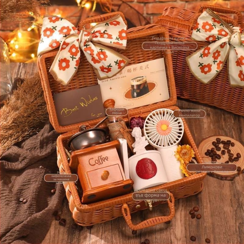 Ръчна кафемелница и кафеварка – всичко в едно, преносимо за дома (ръчна, задвижвана ръчно, всичко-в-едно, преносимо)