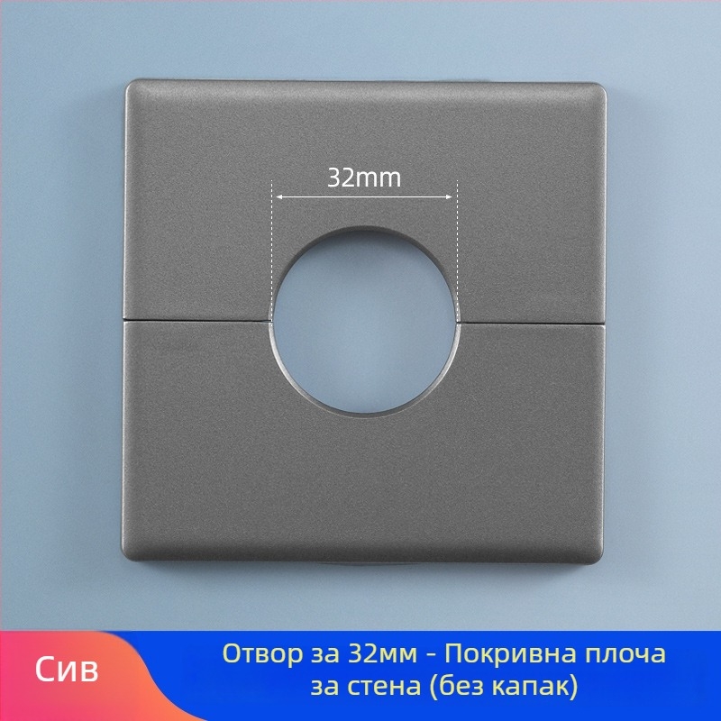 Пластмасов капак за дупки в стената | За скриване на водопроводни тръби | Марка Puxi | Модел 86 | Категория: Капак за тръба
