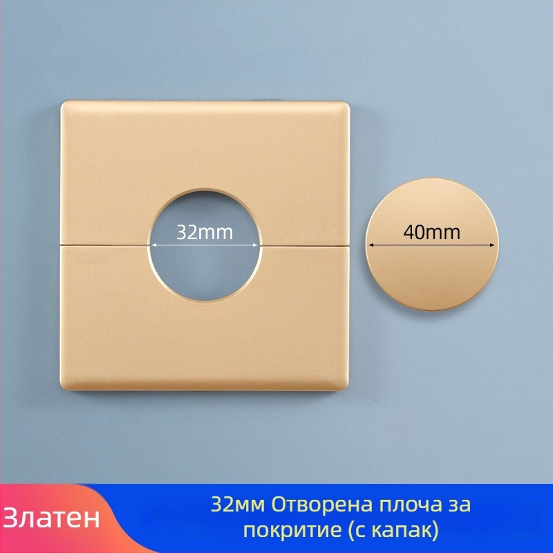 Пластмасов капак за дупки в стената | За скриване на водопроводни тръби | Марка Puxi | Модел 86 | Категория: Капак за тръба