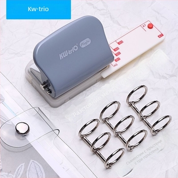 Ръчен многодупков перфоратор за листове, 3/6/9 дупки, 5 мм, модел 99H3, KW-TRIO, 200 g