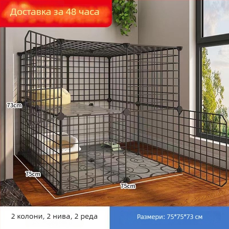 Железна котешка клетка за вътрешна употреба, котешко гнездо/клетка