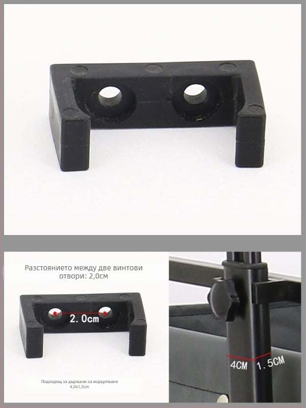 Кемпер аксесоари за палатки и навеси — платнен джоб, Egg Roll Table, закопчалка, дръжка за дърпане, Push Rod; Материал: инженерни пластмаси