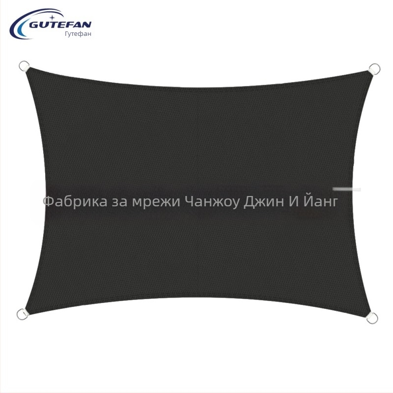 Триъгълна слънцезащитна тъкан, полиестер 160GSM, водоустойчивост 300, PU покритие, без монтаж