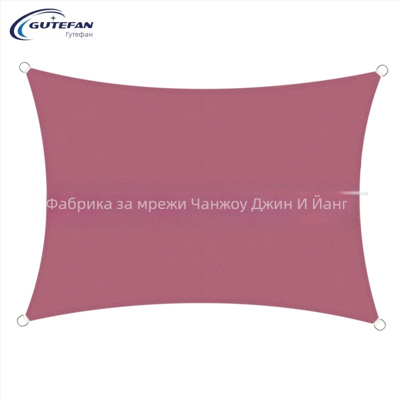 Триъгълна слънцезащитна тъкан, полиестер 160GSM, водоустойчивост 300, PU покритие, без монтаж