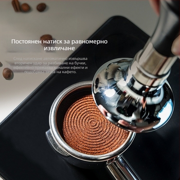 еспресо тампер за домашна употреба, 304 неръждаема стомана, прост стил, модел DXP752721696540, балонова торба опаковка