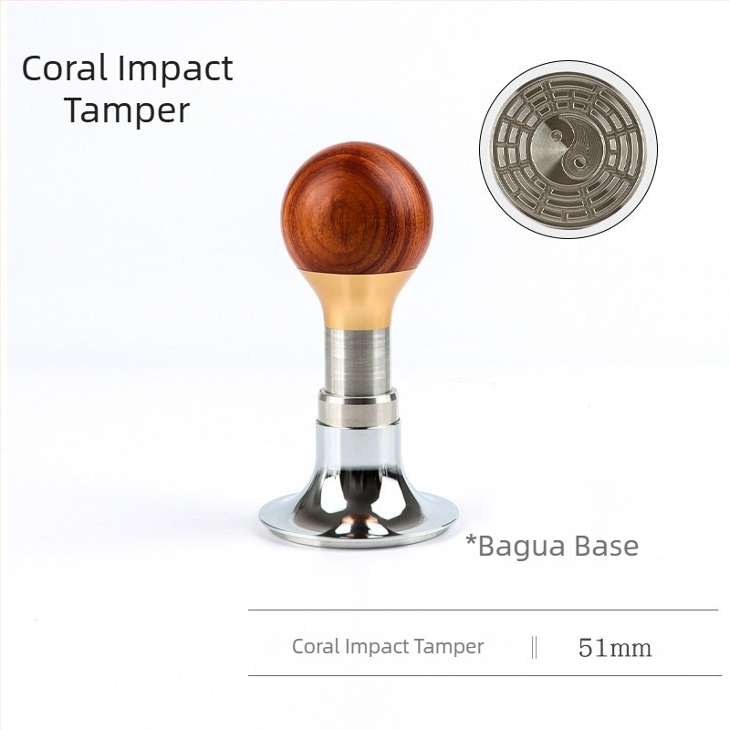 еспресо тампер за домашна употреба, 304 неръждаема стомана, прост стил, модел DXP752721696540, балонова торба опаковка