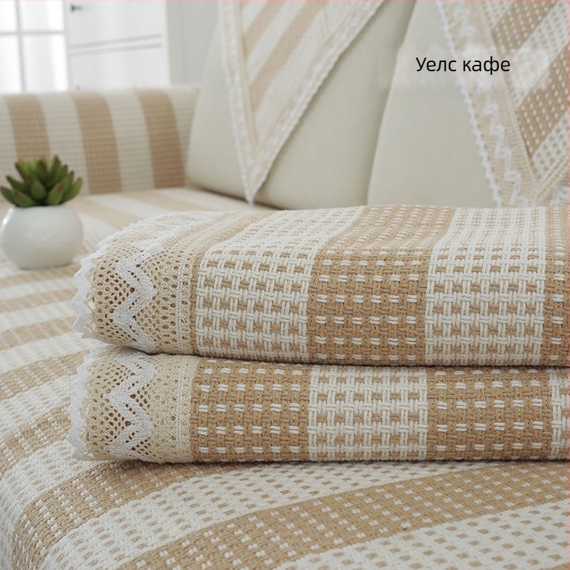 Памучна възглавница за диван, с форма на салфетка, за единични дивани, стил: индивидуален тренд