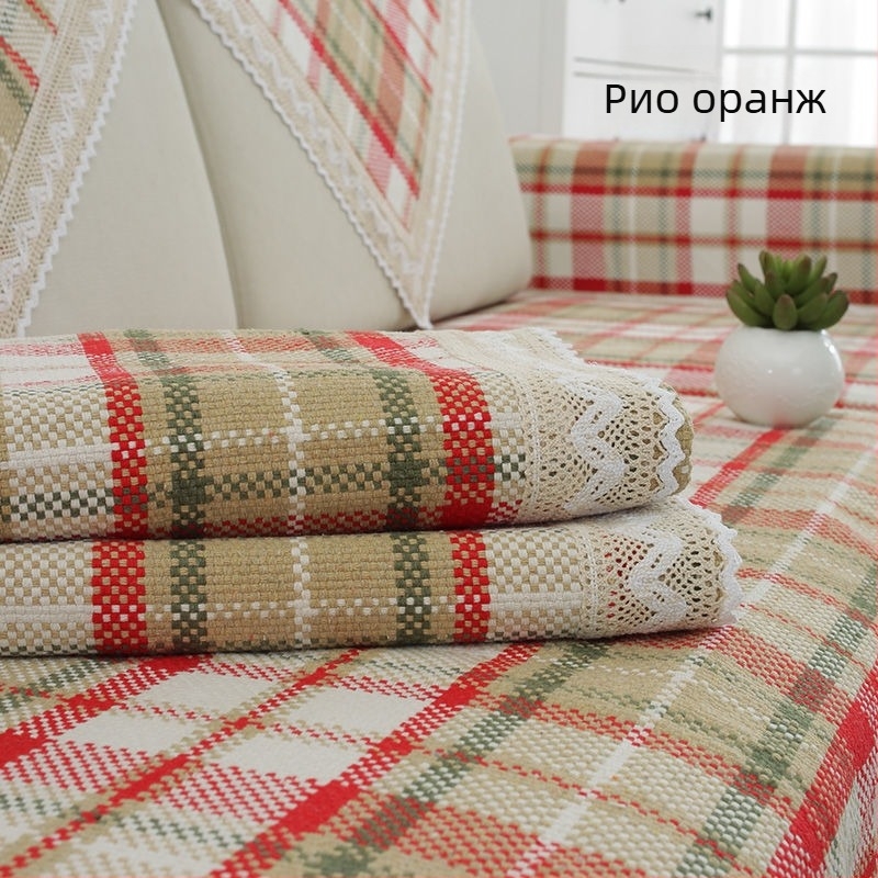 Памучна възглавница за диван, с форма на салфетка, за единични дивани, стил: индивидуален тренд