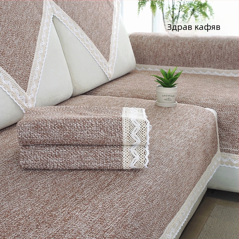 Памучна възглавница за диван, с форма на салфетка, за единични дивани, стил: индивидуален тренд