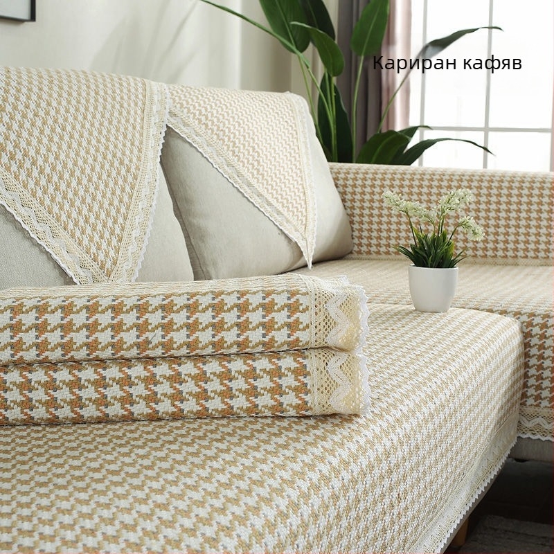 Памучна възглавница за диван, с форма на салфетка, за единични дивани, стил: индивидуален тренд