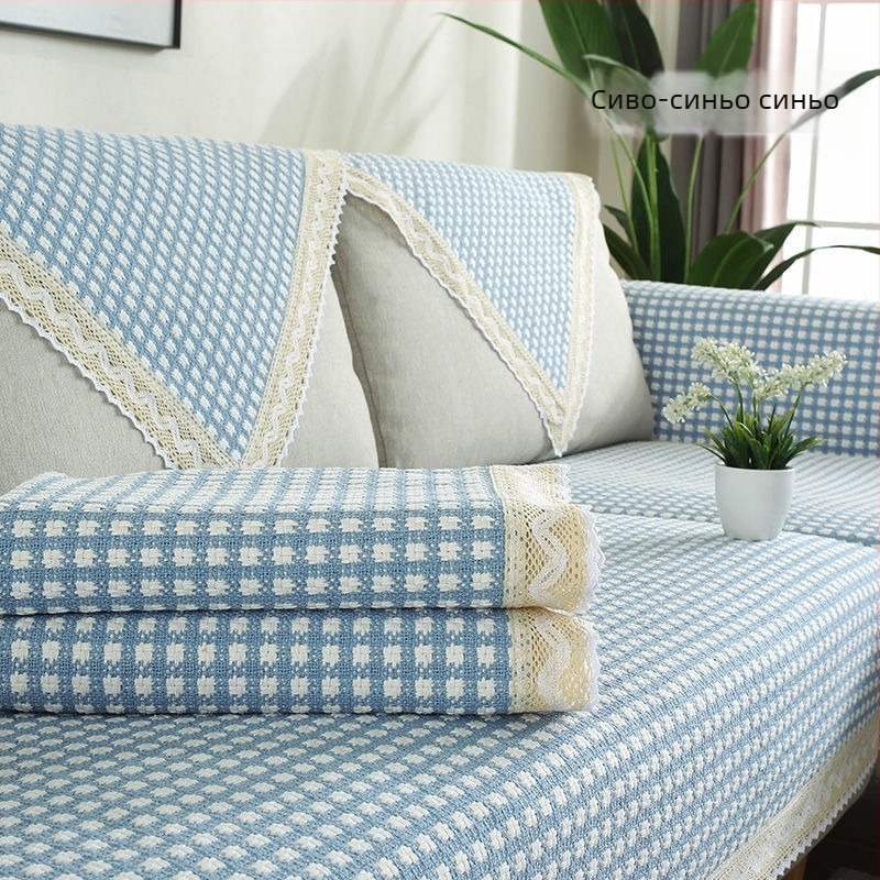 Памучна възглавница за диван, с форма на салфетка, за единични дивани, стил: индивидуален тренд