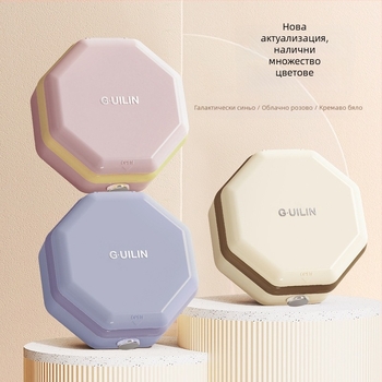 Кутия за шиене — ABS, осмоъгълна форма, серия Шиене, 120 броя, стил пасторален, прост и лек лукс