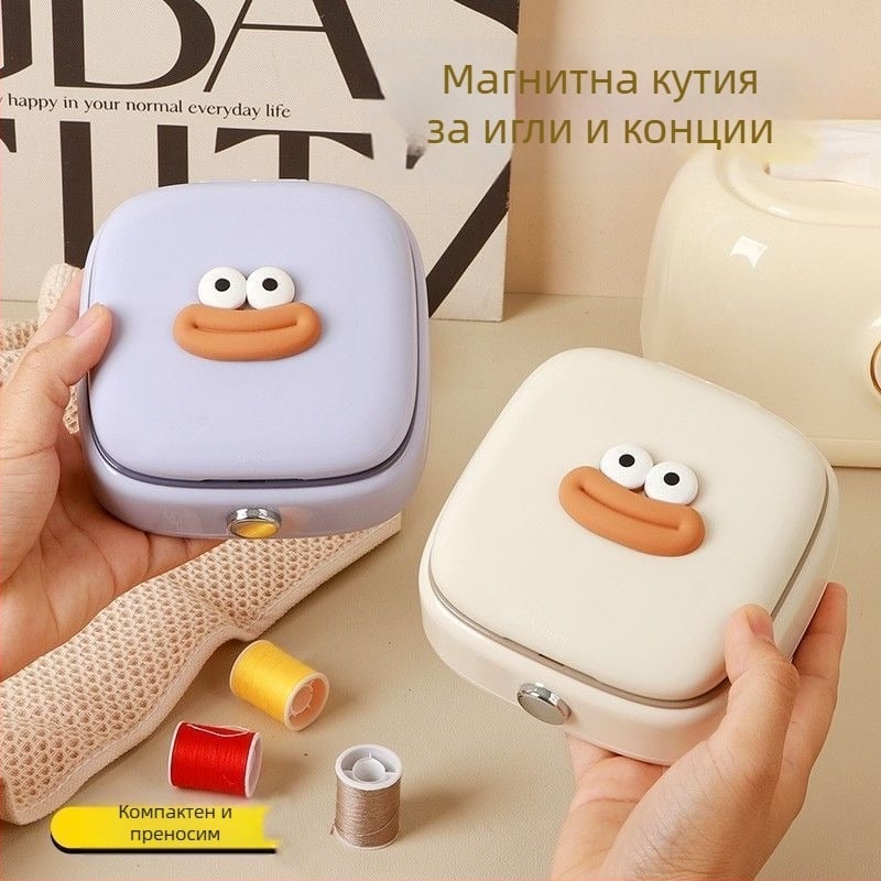 Портативна джобна кутия за игли, ABS материал, 120 броя в кутия, Cute серия, стил: INS минималистичен/европейски/японски
