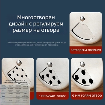 Неръждаема стомана, многофункционално въртящо се шише за подправки за барбекю, немагнитен буркан за пипер, кухненски комплект за подправки и държач за зъбни клечки
