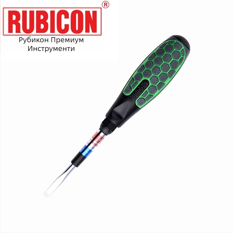 Отвертка Rubicon/Robin Hood RUBICON 62-серия с несlizваща дръжка, магнитна, кръстова глава, Cr-V стомана
