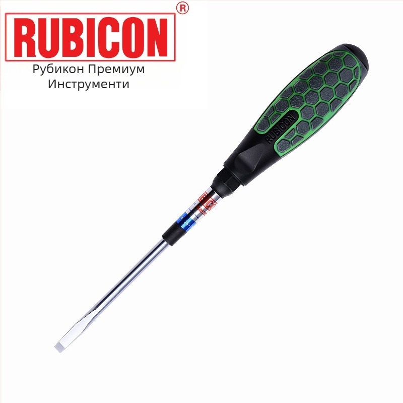 Отвертка Rubicon/Robin Hood RUBICON 62-серия с несlizваща дръжка, магнитна, кръстова глава, Cr-V стомана